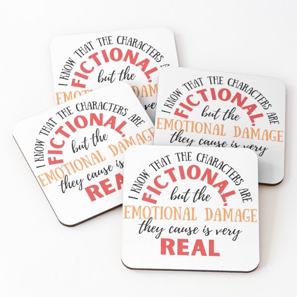 Item preview, Emotional Damage | Fiction Lover | Book Lover | Bookworm | Funny Book Lover Gift designed and sold by MiaDelelai.