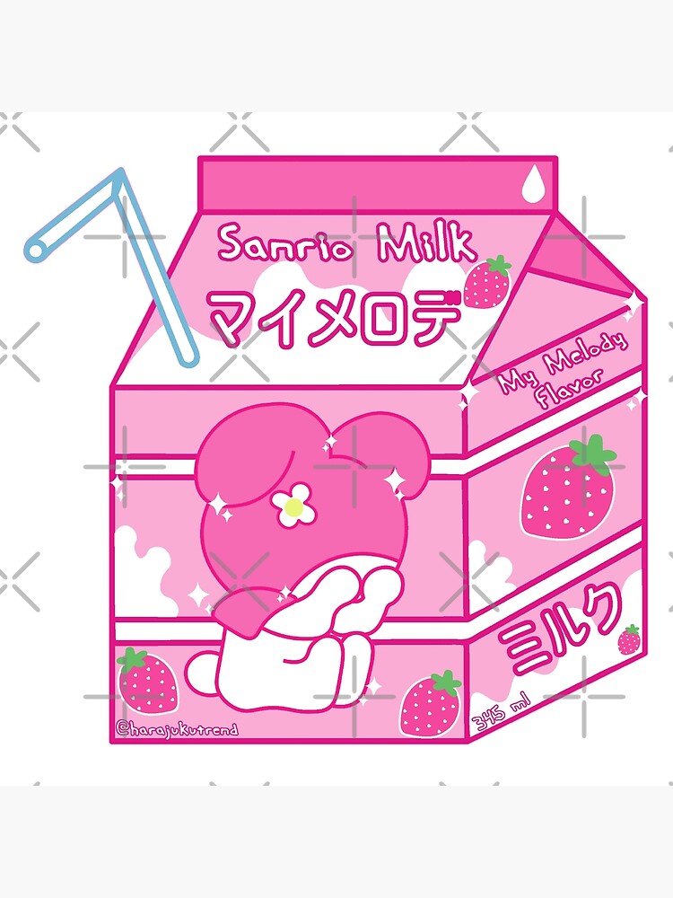 Kawaii Japanese Strawberry Milk Box