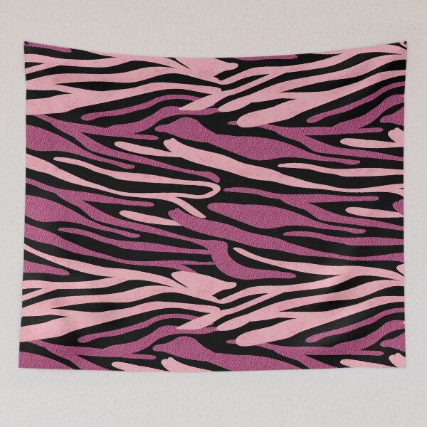 Item preview, Preppy Room Decor -	Shades of Pink Zebra Animal Skin Pattern designed and sold by Shop Your Aesthetic.