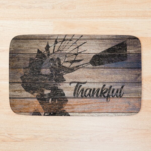 Item preview, Rustic Windmill Thankful Modern Country Decor Farmhouse Art A060 designed and sold by byNicol.