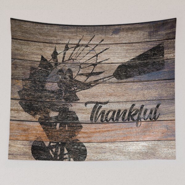 Item preview, Rustic Windmill Thankful Modern Country Decor Farmhouse Art A060 designed and sold by byNicol.