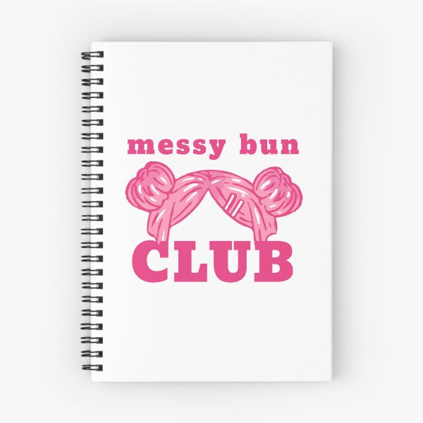 Item preview, Cute Messy Bun Club | Funny Hair Quote | Anime Kawaii Illustration designed and sold by MiaDelelai.