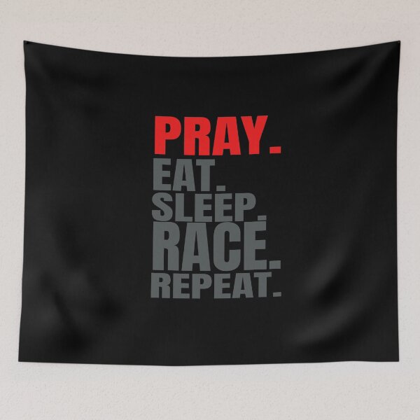 Item preview, Pray Eat Sleep Race Repeat Racing Racer Motorsports Race Car Drag Racing Street Racing Dirt Racing  designed and sold by CarantinedChaos.