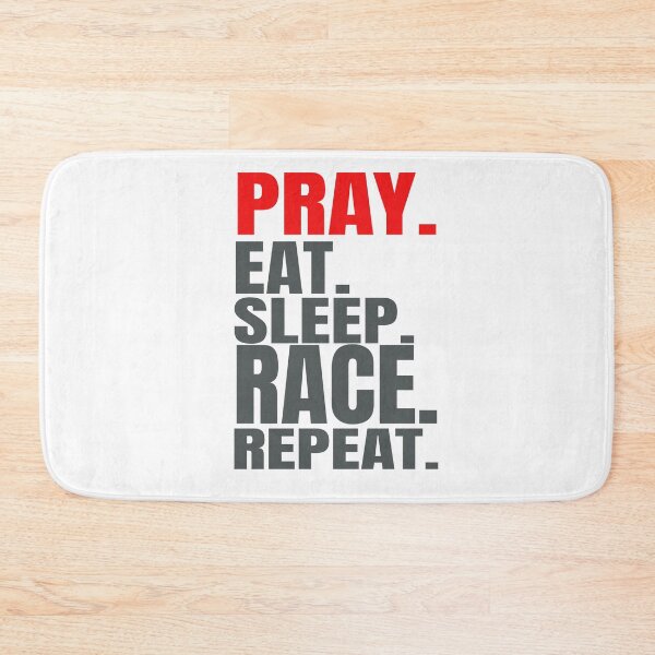 Item preview, Pray Eat Sleep Race Repeat Racing Racer Motorsports Race Car Drag Racing Street Racing Dirt Racing  designed and sold by CarantinedChaos.