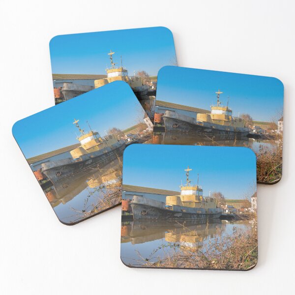 Item preview, Old Rusted Boats Along The Exeter Canal designed and sold by Dorset Girl.