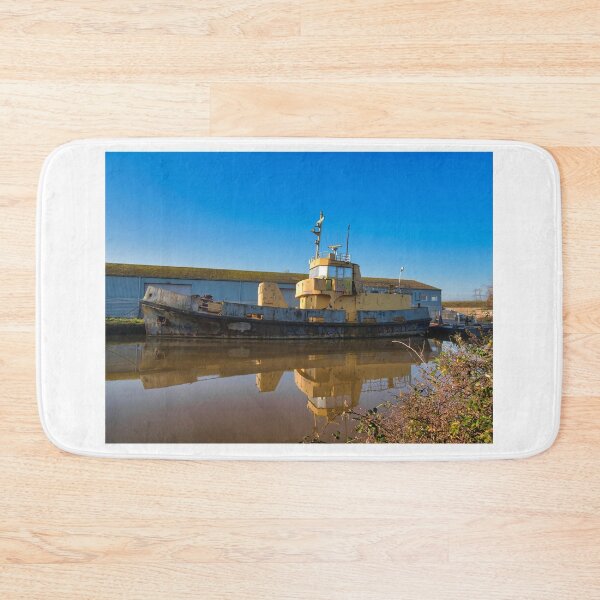 Item preview, Old Rusted Boats Along The Exeter Canal designed and sold by Dorset Girl.