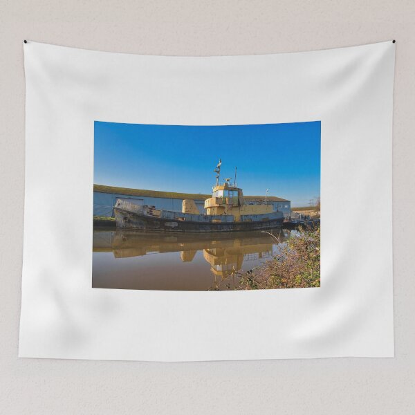 Item preview, Old Rusted Boats Along The Exeter Canal designed and sold by Dorset Girl.