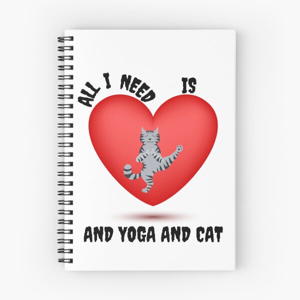 Item preview, Todo lo que necesito es amor y yoga y gato designed and sold by FJonathan.