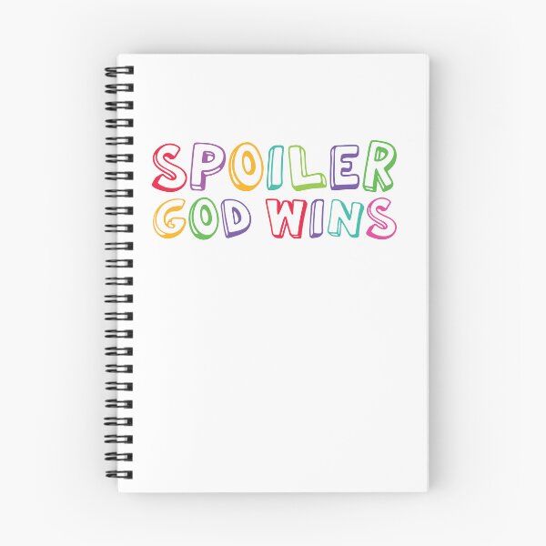 Item preview, Spoiler God Wins designed and sold by Abhishek Goldar.