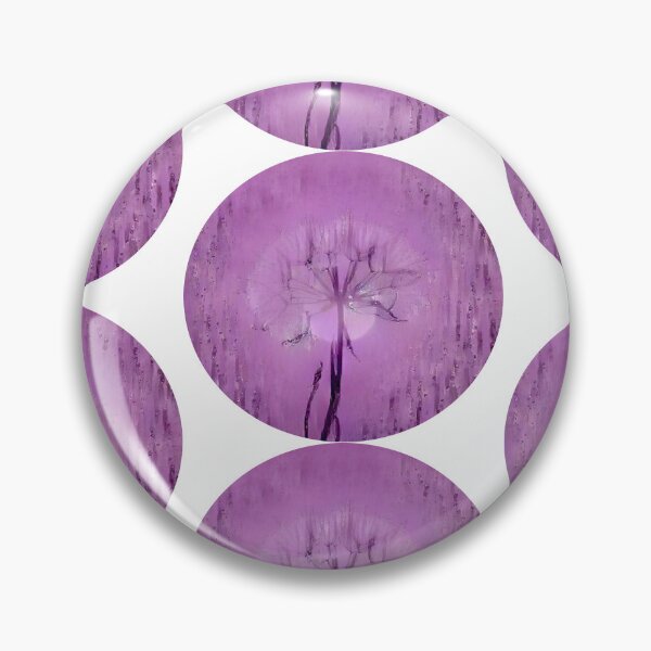 Item preview, Dandelion in purple rounded designed and sold by Bekindtome.
