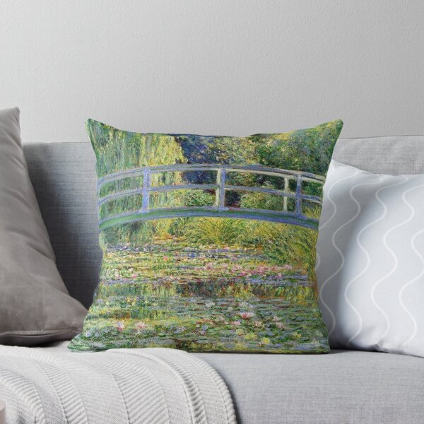 Bridge over a Pond of Water Lilies - Claude Monet (1899) Throw Pillow