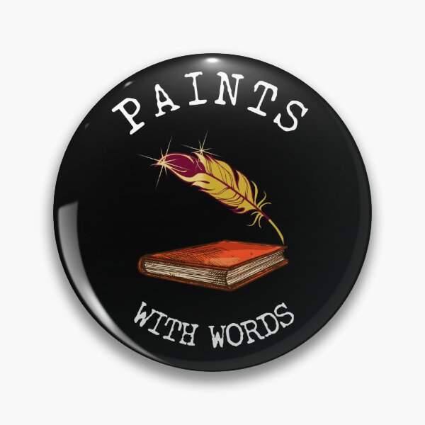 Item preview, Paints with Words with white text - for Writers designed and sold by Mindful-Designs.