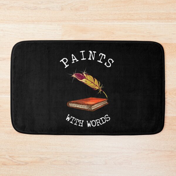 Item preview, Paints with Words with white text - for Writers designed and sold by Mindful-Designs.
