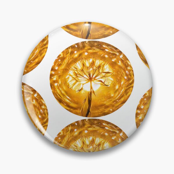Item preview, Dandelion in gold rounded designed and sold by Bekindtome.