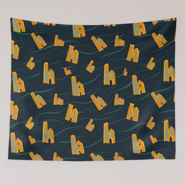 Item preview, Cornish Tin Mines - Navy designed and sold by DesignsByJaycee.