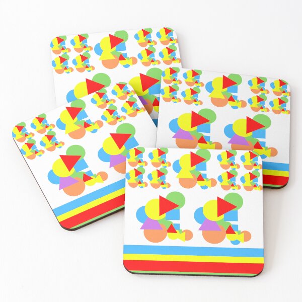 Item preview, Colorful Shapes Patterns, Triangles, Squares, Circles  designed and sold by Bowbubble.