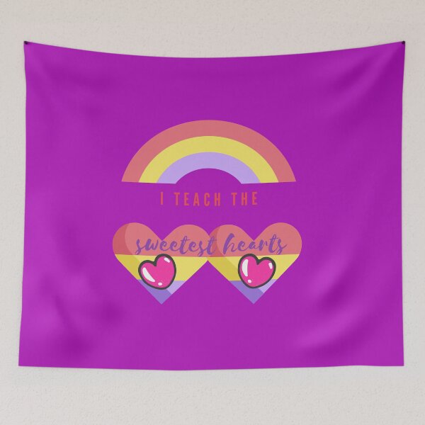 Item preview, I TEACH THE SWEET HEARTS - Rainbow designed and sold by OMdesign10.