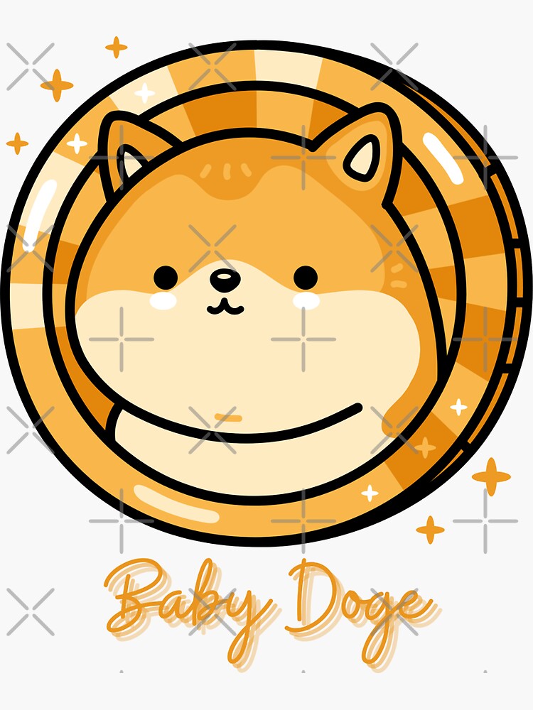 "Baby Doge coin Baby Doge cryptocurrency Baby Doge token" Sticker