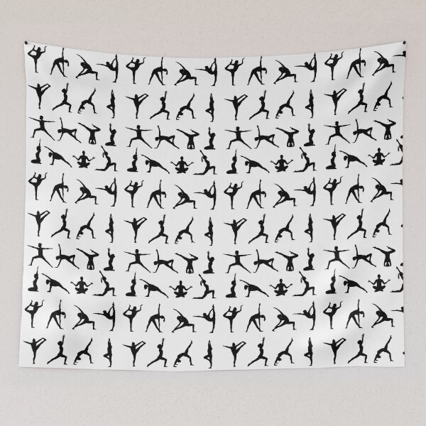 Item preview, Yoga Asanas T-shirt designed and sold by trendingatees.