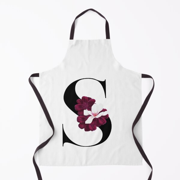 Item preview, letter S floral red designed and sold by LU NA.