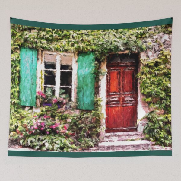Item preview, Turquoise Blue Shutters designed and sold by Susan Maxwell Schmidt.