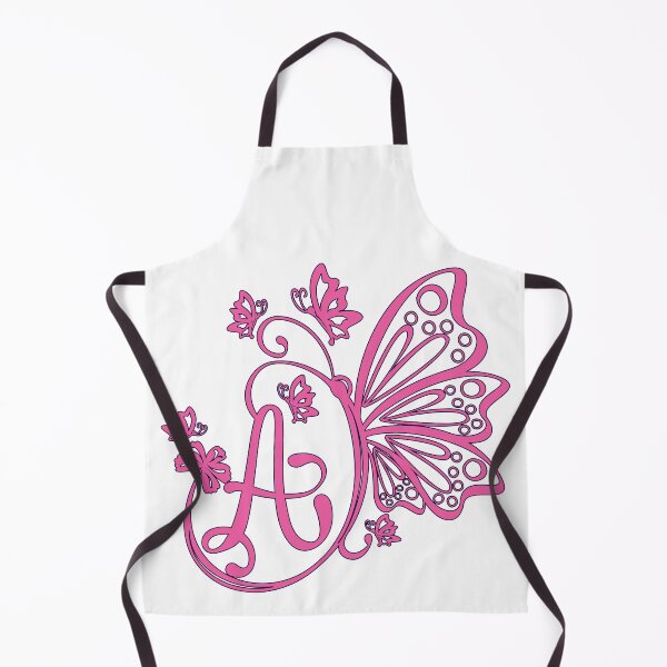 Item preview, Ornamental Letter A, Pink Butterfly Monogram, Monogram Letter Ornament designed and sold by PROMEN Creativity.