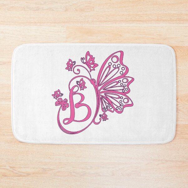 Item preview, Ornamental Letter B, Pink Butterfly Monogram, Monogram Letter Ornament designed and sold by PROMEN Creativity.