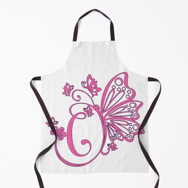 Item preview, Ornamental Letter C, Pink Butterfly Monogram, Monogram Letter Ornament designed and sold by PROMEN Creativity.