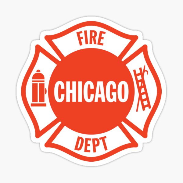 Chicago Fire Department Sticker Sticker By Imanifishe Redbubble