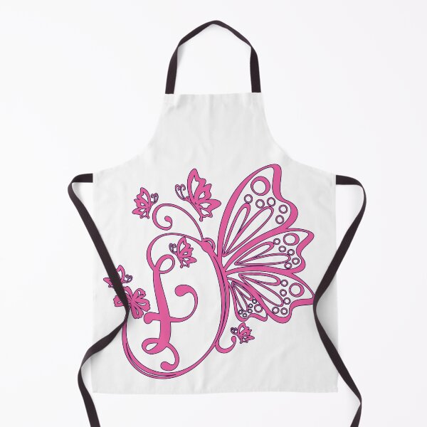Item preview, Ornamental Letter F, Pink Butterfly Monogram, Monogram Letter Ornament designed and sold by PROMEN Creativity.
