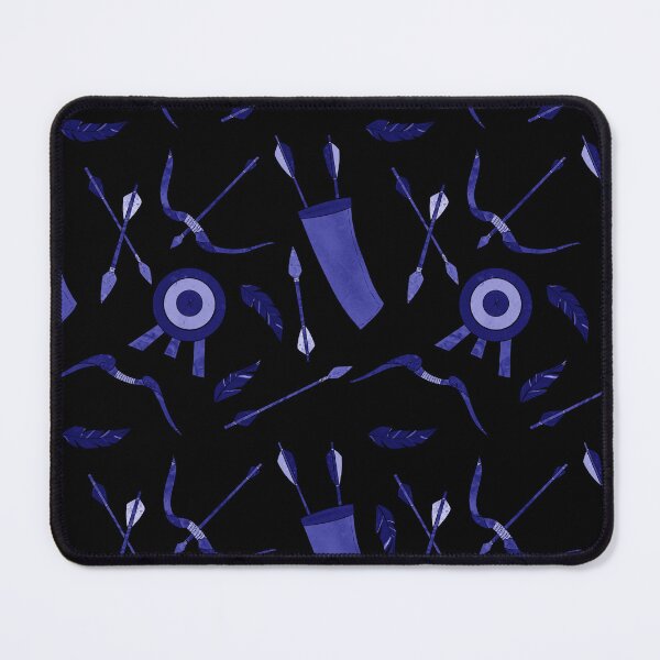 Aperçu de l'œuvre Compagnons d'archer (bleu sur fond noir) créée et vendue par TerraGeode.