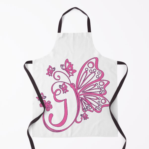 Item preview, Ornamental Letter J, Pink Butterfly Monogram, Monogram Letter Ornament designed and sold by PROMEN Creativity.