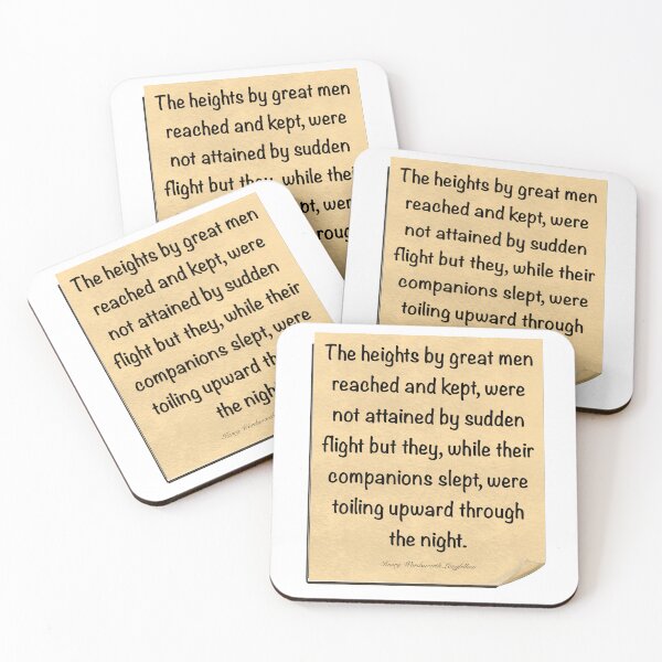 Item preview, Inspirational motivational affirmation, scroll 2 with the heights by great men reached and kept designed and sold by Artonmytee.