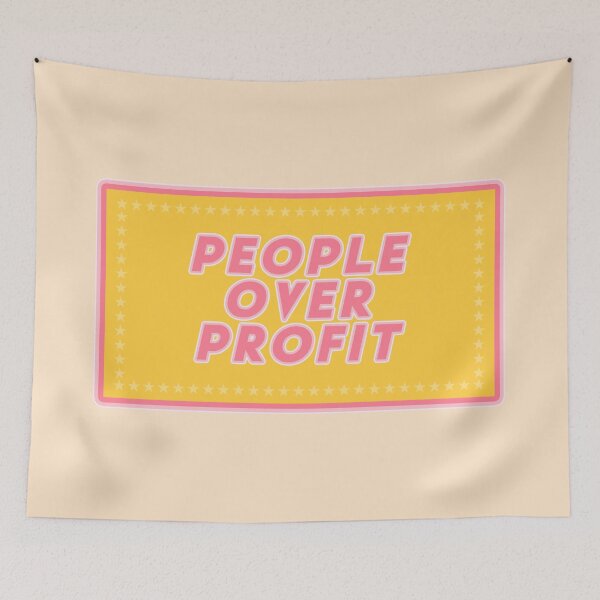 Item preview, People Over Profit designed and sold by voltzandvoices.