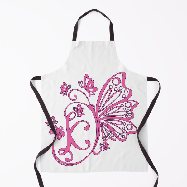 Item preview, Ornamental Letter K, Pink Butterfly Monogram, Monogram Letter Ornament designed and sold by PROMEN Creativity.