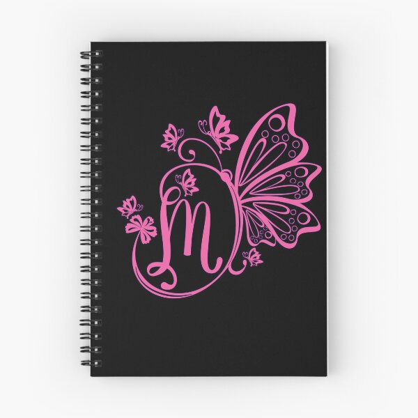 Item preview, Ornamental Letter M, Pink Butterfly Monogram, Monogram Letter Ornament designed and sold by PROMEN Creativity.
