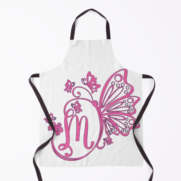 Item preview, Ornamental Letter M, Pink Butterfly Monogram, Monogram Letter Ornament designed and sold by PROMEN Creativity.