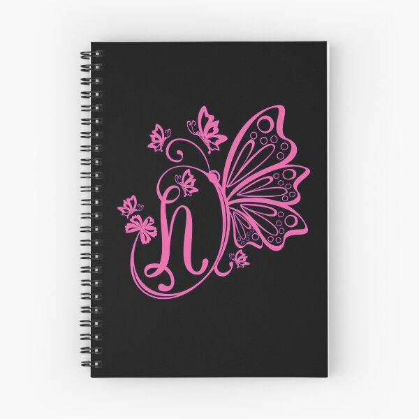 Item preview, Ornamental Letter N, Pink Butterfly Monogram, Monogram Letter Ornament designed and sold by PROMEN Creativity.