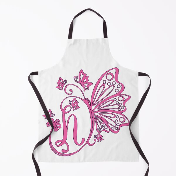 Item preview, Ornamental Letter N, Pink Butterfly Monogram, Monogram Letter Ornament designed and sold by PROMEN Creativity.