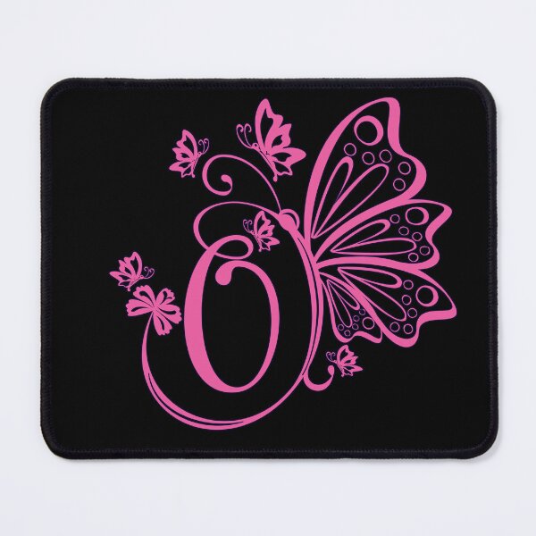 Item preview, Ornamental Letter O, Pink Butterfly Monogram, Monogram Letter Ornament designed and sold by PROMEN Creativity.