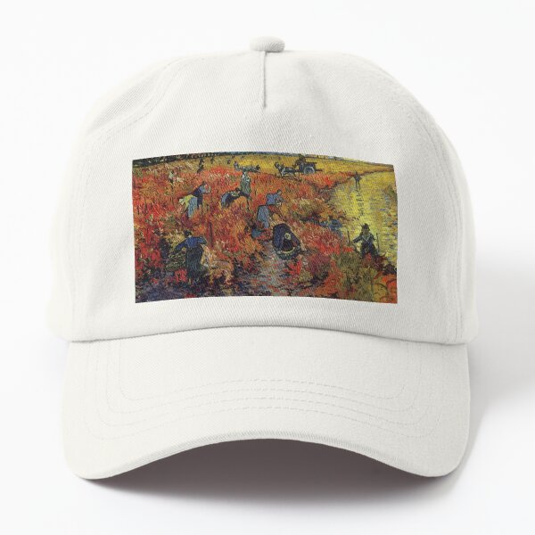 The Red Vineyard - Vincent van Gogh (1888) Dad Hat