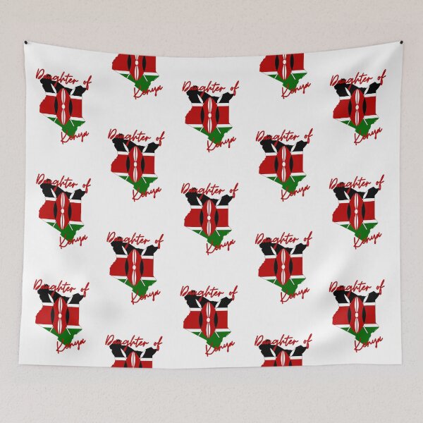 Item preview, Daughter of Kenya Map Flag designed and sold by NovawayDirect.