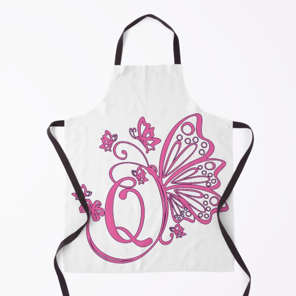 Item preview, Ornamental Letter Q, Pink Butterfly Monogram, Monogram Letter Ornament designed and sold by PROMEN Creativity.