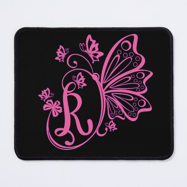 Item preview, Ornamental Letter R, Pink Butterfly Monogram, Monogram Letter Ornament designed and sold by PROMEN Creativity.