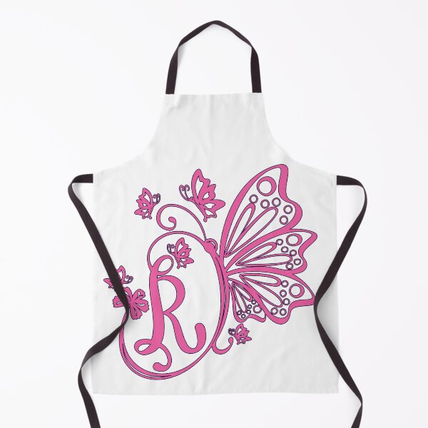 Item preview, Ornamental Letter R, Pink Butterfly Monogram, Monogram Letter Ornament designed and sold by PROMEN Creativity.