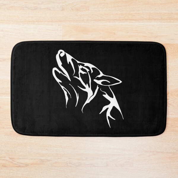 Item preview, Wolf head howling, wolf tribal, wolf pattern, wolf outlines designed and sold by Kirei-Lily.