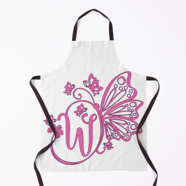 Item preview, Ornamental Letter W, Pink Butterfly Monogram, Monogram Letter Ornament designed and sold by PROMEN Creativity.