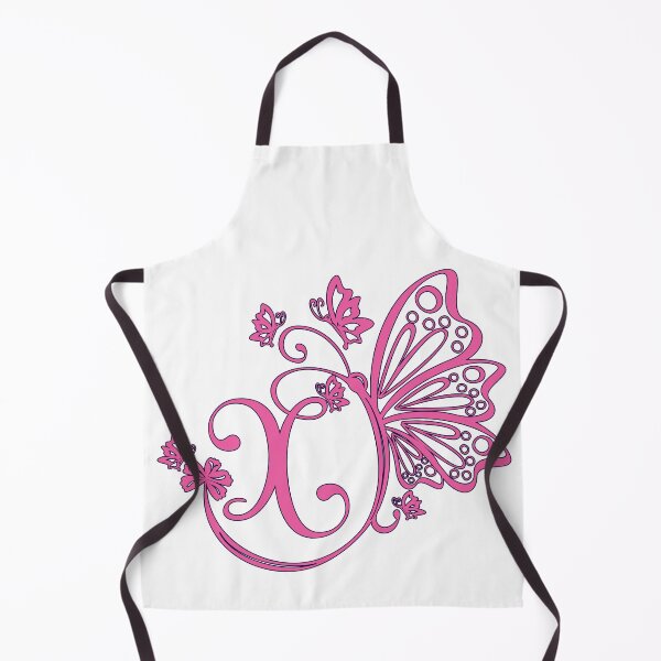 Item preview, Ornamental Letter X, Pink Butterfly Monogram, Monogram Letter Ornament designed and sold by PROMEN Creativity.