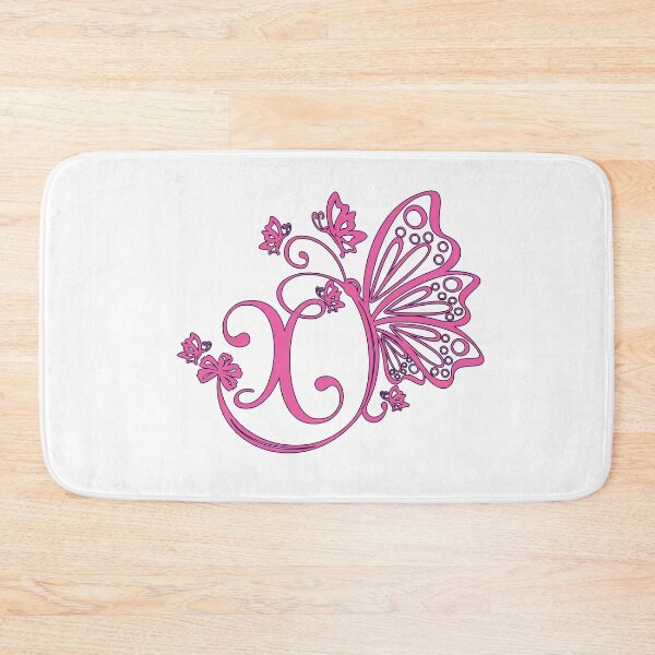 Item preview, Ornamental Letter X, Pink Butterfly Monogram, Monogram Letter Ornament designed and sold by PROMEN Creativity.