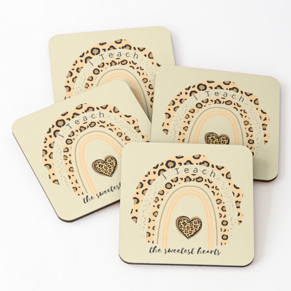 Item preview, I TEACH THE SWEET HEARTS - Leopard Rainbow designed and sold by OMdesign10.